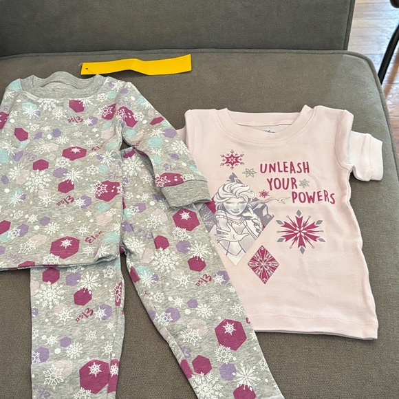 Disney Other - Disney-Amazon Essentials Pink and Gray Elsa 3 piece Pajama Set